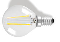 উজ্জ্বল গ্লোব LED ফিলামেন্ট বাল্ব, উষ্ণ সাদা ফিলামেন্ট LED বাল্ব গ্লাস 3300K