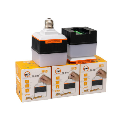20w স্কয়ার ইমার্জেন্সি বাল্ব 85-265v 2 বছরের ওয়ারেন্টি 6000k ঘরের আলোর জন্য