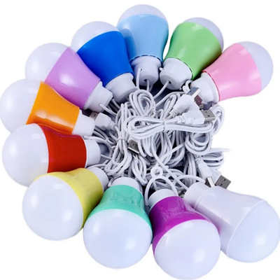 5W 5V ইনডোর LED লাইট বাল্ব সঙ্গে তারের এবং ইউএসবি তারের জন্য ছুটির দিন পরিবার