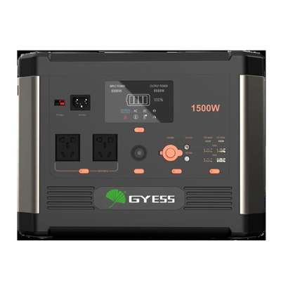 সোলার প্যানেল সহ 1.5kw পোর্টেবল ব্যাটারি পাওয়ার স্টেশন