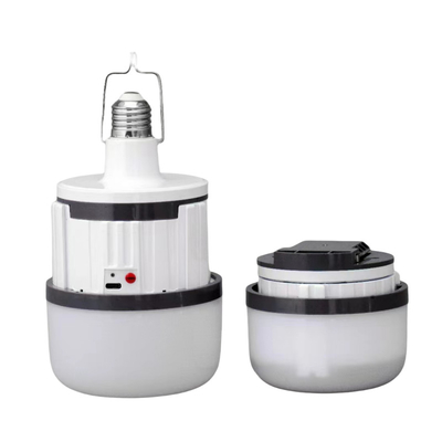 বহনযোগ্য 30W 50W উচ্চ ক্ষমতা LED জরুরী বাল্ব বহিরঙ্গন ব্যবহারের জন্য দীর্ঘ জরুরী সময় 5 ঘন্টা