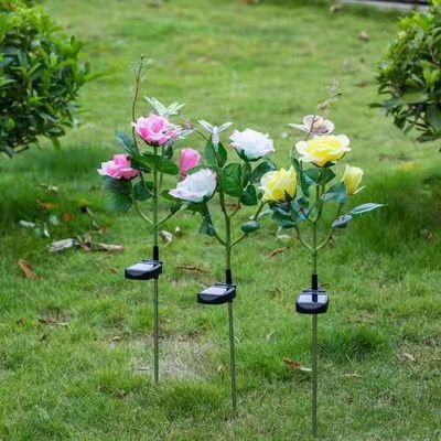 Ip65 Cri70 3 বছরের ওয়ারেন্টি 110lum 3pcs Led Solar Flower Lights
