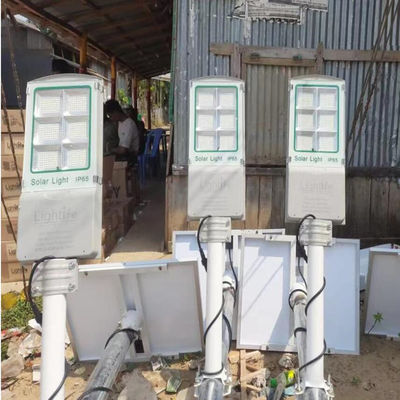 IP65 AL অতিরিক্ত সোলার প্যানেল Aio সোলার স্ট্রিট লাইট 3-4 চলমান দিনের জন্য কাজ করে