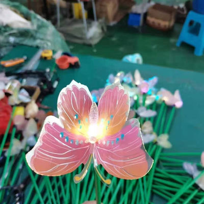 Cri70 1m 1.2m উচ্চতা সোলার ফ্লাওয়ার লাইট হলিডে পার্কের জন্য